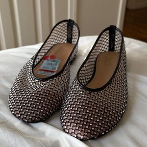 Elegant Black Mesh Women's Shoes